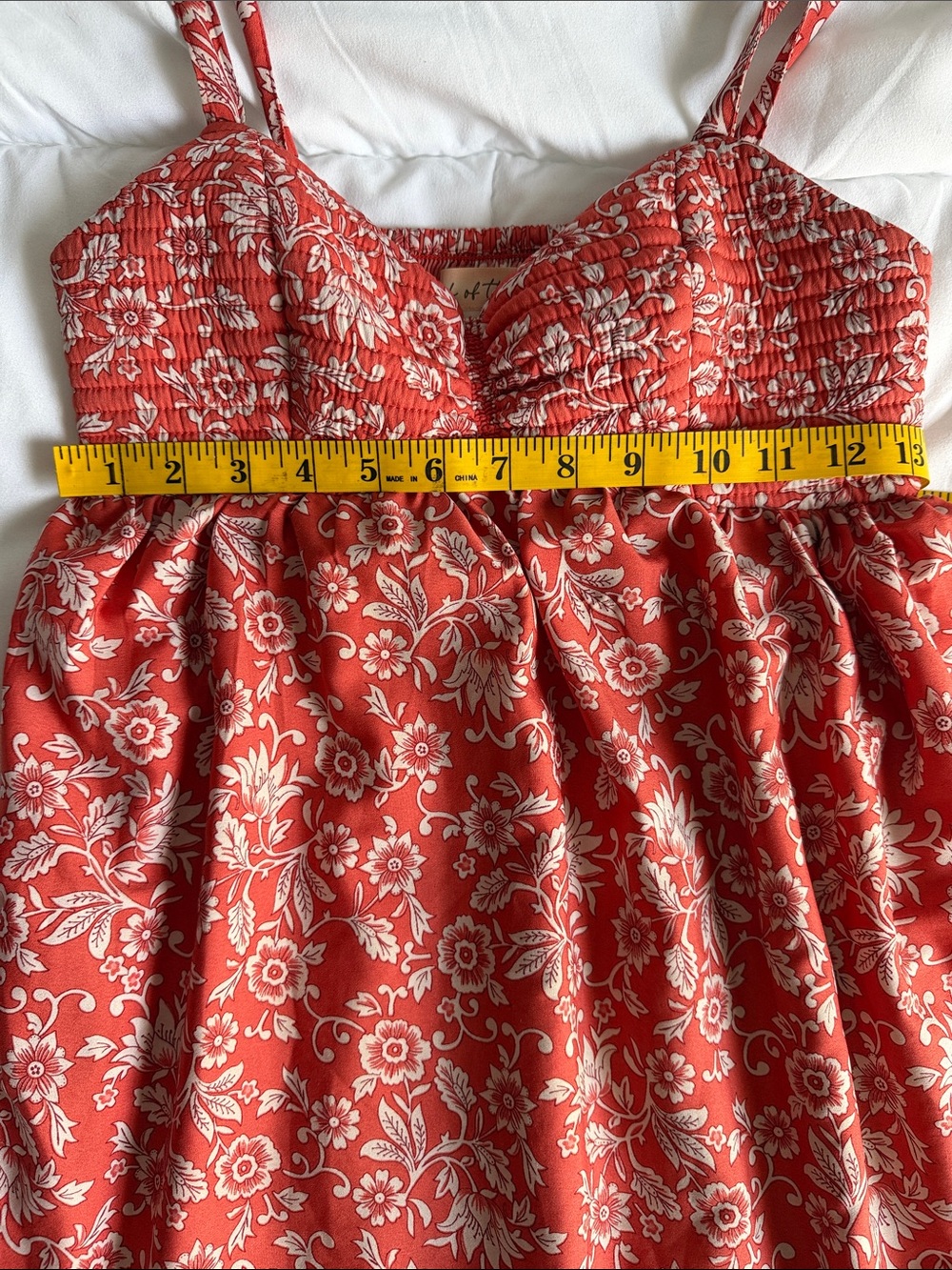 Terra Cotta Floral Tiered Maxi Sundress - Picture 5 of 7